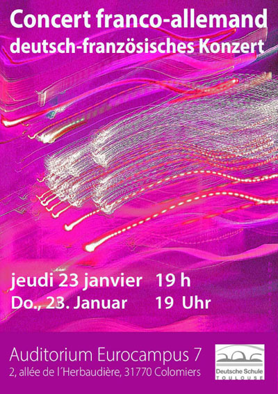 Plakat Concert franco-allmand | Deutsch-französisches Konzert. 23.01.2020