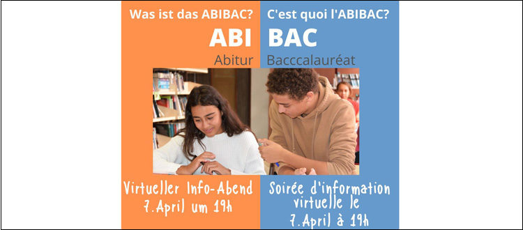 Deutsche Schule Toulouse, Einladug zur Abibac-Veranstaltung