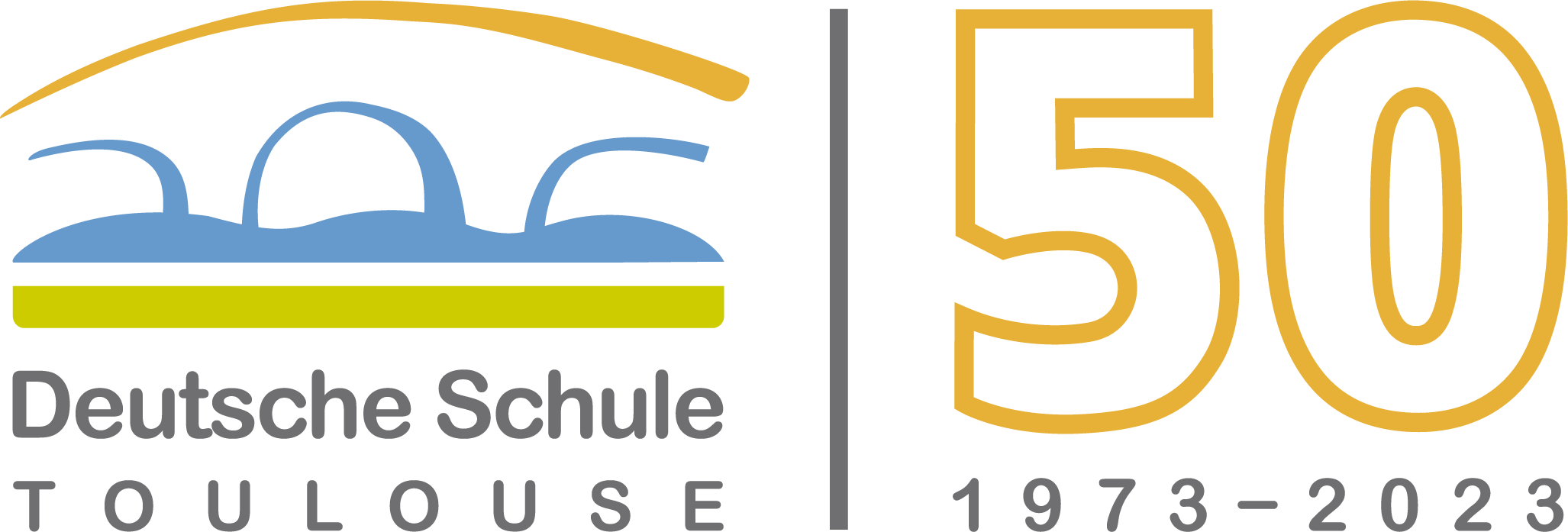 Logo 50 Jahre Deutsche Schule Toulouse