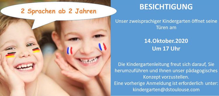 Flyer DST Kindergartenbesichtigung 2020 - Copyright Foto: spass. AdobeStock 65149249.