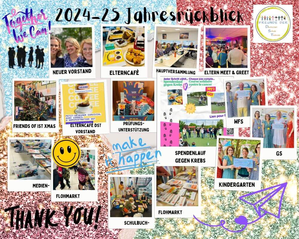 Collage Jahresrückblick Verein Freunde der DST