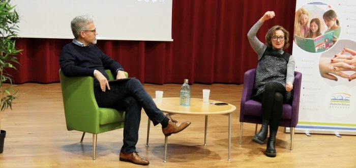 Deutsche Schule Toulouse: Gastrednerin: Susanne Carteron-Freitag, Journalistin (ZDF) im Gespräch mit Michael Augello, CEO Airbus UpNext