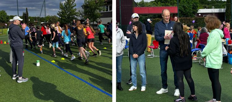 Deutsche Schule Toulouse, Kinder beim Spendenlauf