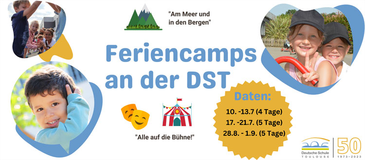 Deutsche Schule Toulouse, Plakat Feriencamps 2023
