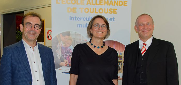Deutsche Schule Toulouse, Schulleiter mit Generalkonsulin Zeidler und Hororarkonsul Morvilliers