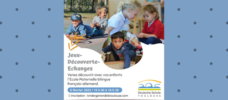Deutsche Schule Toulouse: Affiche Jeux-découverte-échanges