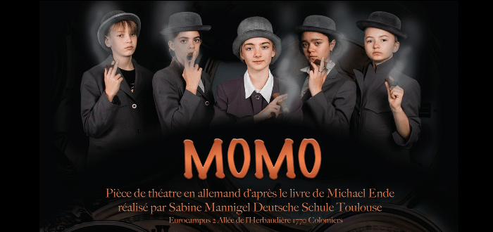 Deutsche Schule Toulouse, Theaterplakat Momo fünf Mädchen